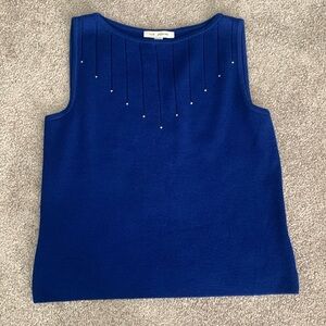 Royal blue St. John knit tank top